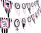 Pajama Glam Slumber Party Banner, Happy Birthday Glamour Girl Pennant Decorations