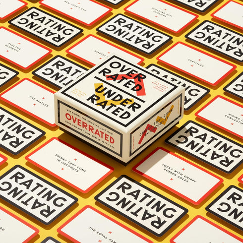 Brass Monkey Underrated Overrated, Social Party Game with 300+ Game Card Prompts for Debating Everything