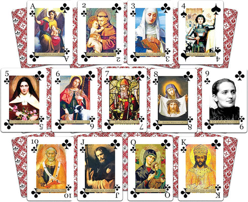 Premium Card Deck Featuring The Saints - High-Quality Design