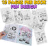 72Pcs 9"x11" (Pack 72) Zoo Animal Coloring Books Bulk for Kids - Animal Party Favors with Jungle Safari Animals