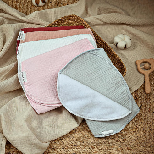 Muslin Burp Cloths for Baby Organic Extra Soft Absorbent Burping Cloths for Boys Girls 10 Pack Spit Up Rags