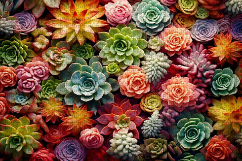 1000 Piece Puzzle for Adults - Succulent plants Puzzle - Family Puzzle Toys, Puzzle Puzzles gift (Succulent, 1000 pieces)