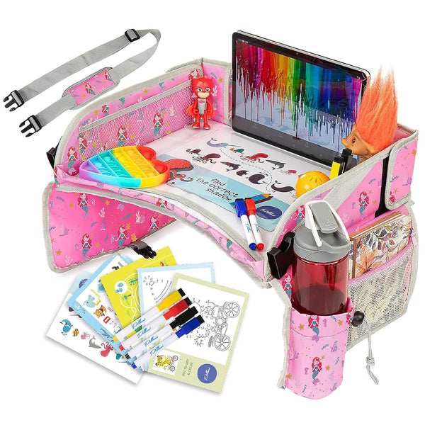 PILLANI Kids Travel Tray for Car - Toddler Car Activities, Car Seat