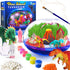 Bryte Light Up Dinosaur Terrarium Kit for Kids, Dino Habitat with Real Plants, LED Lights, Birthday Gifts
