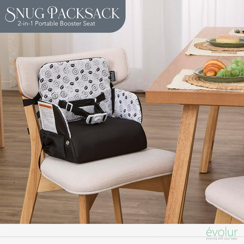 Packsack 2-in-1 Evolur Snug Portable Booster Seat and Travel Bag