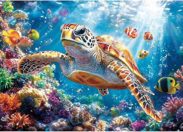 Puzzles for Adults 1000 Pieces- Sea Turtle Puzzle 1000 Piece, Challenging Ocean
