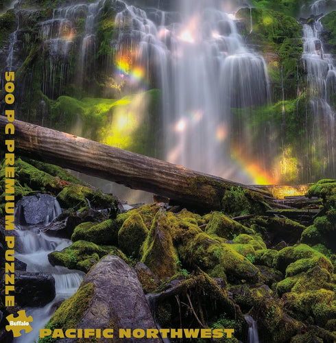 Buffalo Games - Gold - Pacific Northwest - 500 Piece Jigsaw Puzzle for Adults Challenging Puzzle Perfect for Game Nights - 500 Piece Finished Size Is 21.25 x 15.00