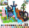 Goody King 200PCS Magnetic Building Blocks - Forest & Volcano Adventure Set,
