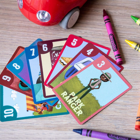 Camping Outdoors Go Fish! Card Game by Little Likes Kids - Classic Family Game for Kids, Diverse Matching Pairs