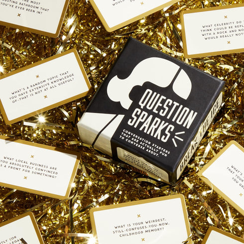 Brass Monkey - Question Sparks - Social Party Game with 200+ Unique Conversation Starter Cards