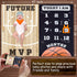 47"x40" SUKOON Monthly Milestone Blanket for Baby Boy/Girl | Basketball Theme | Includes Frame and Bib | Large | |