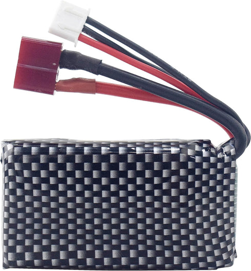 2PCS 7.4V 35C 1800mAh Lithium Battery with USB Charging Cable for WLTYOS K929-B A959-B 12401 12402 12403 12404