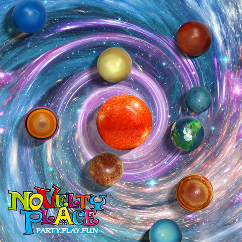 10 Novelty Place Solar System Stress Balls - Pcs Anti-Stress Planetary Balls for Kids Relaxation Gadgets, Fidget Toys