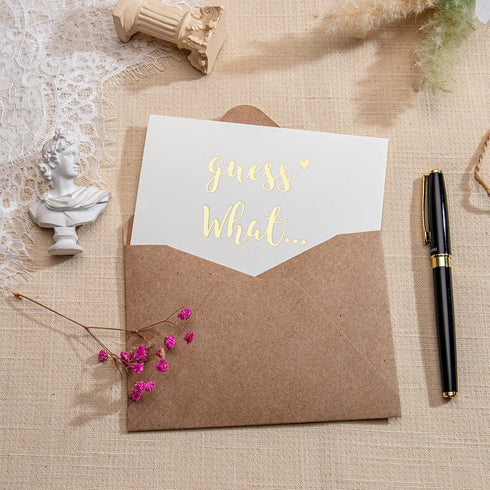 CJ&M Pregnancy Announcement Card - Surprise Reveal for Family