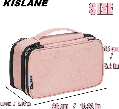 KISLANE Baby Girl Hair Accessories Storage Bag, Soft Headbands Holder, Barrette, Bows, Hair Ties, Pins, Clips Storage