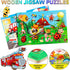 Puzzles for Kids Ages 4-8 - 14 Pack Wooden Jigsaw Puzzles, 30 Pieces, Preschool Educational Learning Toys Set