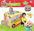 Cocomelon Musical Yellow School Bus Pop Up Tent, Foldable Imaginative Play for Ages 3+