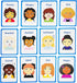 My Feelings and Emotion Girls Flash Cards - Visual Aid for Special Ed, Autism, Speech Delay