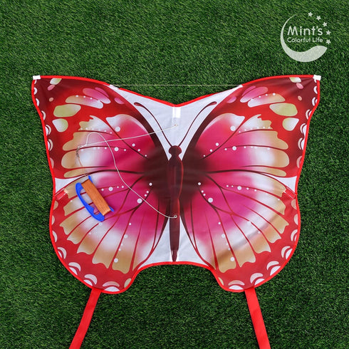 Mint's Colorful Life Butterfly Kite for Kids & Adults, Easy to Fly with 300ft String Handle
