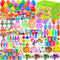 PURPERCAT 360 Pcs Easter Prefilled Egg Set, 120 Plastic Eggs with 240 Mini