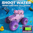 1:16 2.4GHz 4WD BEZGAR Amphibious Remote Control Car for Girls - Pink Monster Truck Toys RC Boats Waterproof Tank
