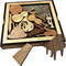 Unique Gift for Musicians - The Orchestra Pit Wooden Brain Teaser, Handmade 13 Piece Wood Puzzle