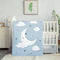 La Premura Sleeping Moon Baby Nursery Crib Bedding Set, 3 Piece Standard
