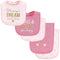 Hudson Baby Unisex Baby Cotton Terry Bib and Burp Cloth Set, Mom