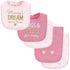 Hudson Baby Unisex Baby Cotton Terry Bib and Burp Cloth Set, Mom