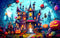Halloween Puzzle for Adults - 1000 Pieces, Horror Haunted House Puzzle, Holiday Party Gifts