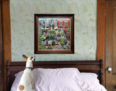 eeBoo - Piece and Love Urban Gardening - 1000 Piece Square Adult Jigsaw Puzzle, Glossy, Sturdy Pieces