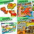WOOODLIFY 5 Pack 1-3 2-4 Wooden Puzzles for Toddlers - Colorful Chunky Wooden Peg Puzzles - Educational Learning