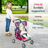 Set fash n kolor Twin Baby Doll Stroller - Pretend Play Baby Stroller for Dolls - Toy Stroller with Storage Basket