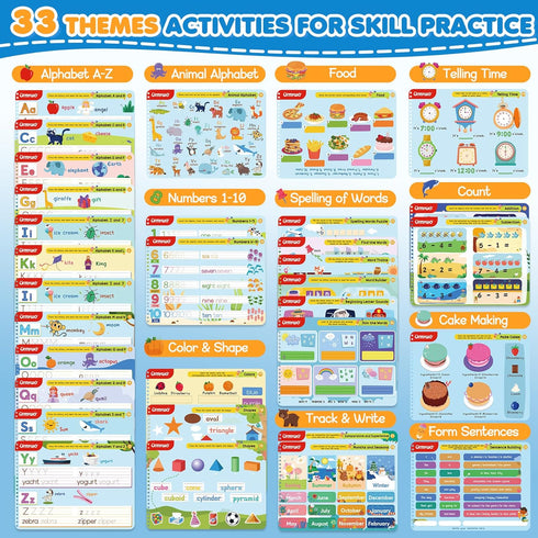 2 3 4 5 Preschool Learning Activities Kindergarten Workbooks, Toddler Alphabet Learning Educational Toys for Year Old