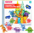 Set 50PCS 5 3-5 4-8, SYNCFUN Magnetic Building Tiles Dinosaur for Kids, Including Cute Dinosaurs, Educational STEM Toy