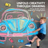 24PCS (12 JOYIN Race Car Sidewalk Chalk Bulk, Party Favors for Kids, Non Toxic Washable Jumbo Chalk,Toddler Outdoor
