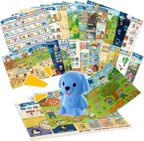 QuTZ Talking Pen Poster Set, Learn to Read Sound Posters, 10 Tap