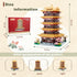 Set Chinese Ancient Architecture Micro Building Blocks Yellow Crane Tower Mini Bricks Model Kit for Present Adults