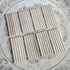 SUTIMSHE Set 8,Natural 12 Mexican Train Domino Trays of Wood Domino Racks, Domino Tiles Holders,Double Tiles