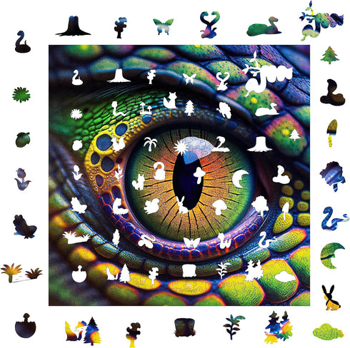 500pcs) Wooden Jigsaw Puzzle for Adults and Kids Unique Shape Wood Colorful Beautiful Box Fun Challenge Brain Health