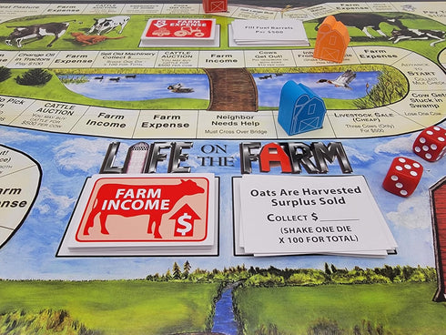 Life on The Farm Board Game for Family Fun