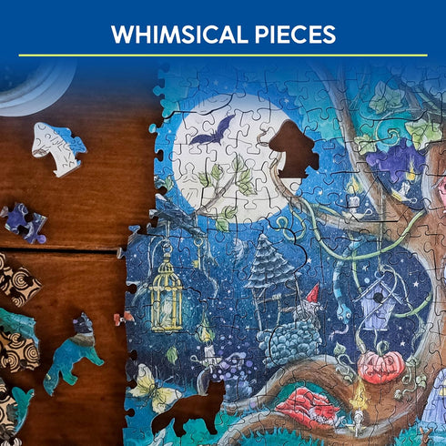 Ravensburger Fantasy Forest 500-Piece Vibrant Wooden Jigsaw Puzzle with Eco-Friendly Materials for Fun
