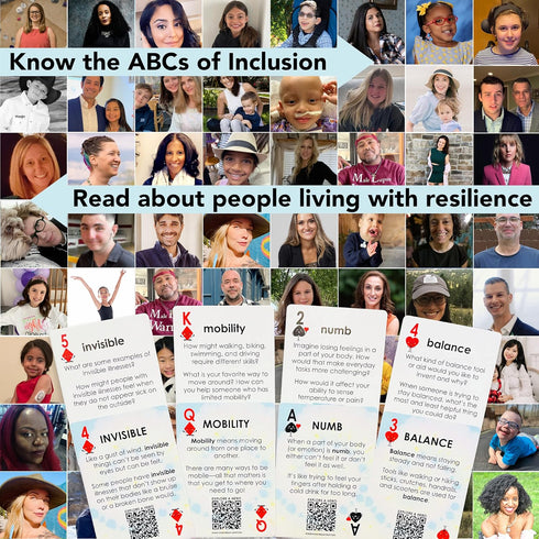 52 Essential Inclusion Skills - A to Z Guide for Kindness, Compassion, Respect for Diversity - Educational Cards