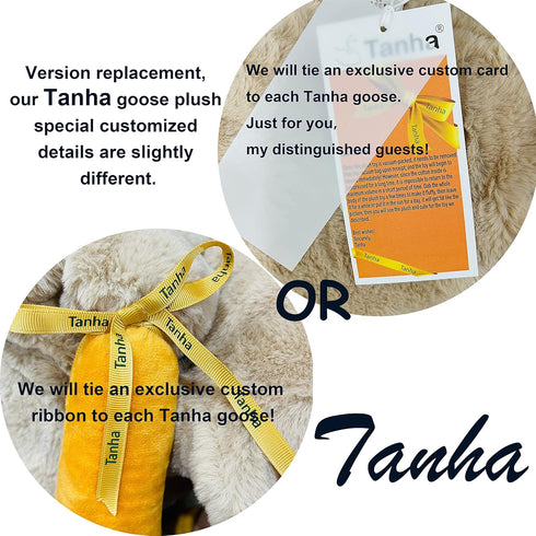 Adults35 inch, 90cm Tanha Goose Plush, Goose Stuffed Animal, Brown Stuffed Goose, Soft and Cute Duck Plush Gift
