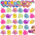 28 JOYIN PCS Valentines Day Gift Cards with Glitter Mochi Squishy Toys, Cute Sea Animals Mochi to Squeeze, Stress