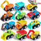 JOYIN 12-Piece Mini Construction Car Set, Plastic Non-Riding Toy Vehicle for Imaginative Play and Parties