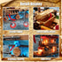 TYCOLE (916 8-12 Pirate Ship Building Kit Pcs) with LED Lights - Standard Brick - Compatible Creative Pirate Toy Model