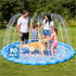 Splash Pad for Kids, 90" Outdoor Sprinkler Play Mat, Inflatable Wading Pool
