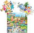 eeBoo: Piece and Love Copenhagen 1000 Piece Square Adult Jigsaw Puzzle, Glossy Sturdy Pieces