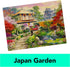 2-Pack of 1000-Piece Jigsaw Puzzles, Amalfi Coast & Japan Garden, Exclusive for Adults and Kids Ages 8+.
